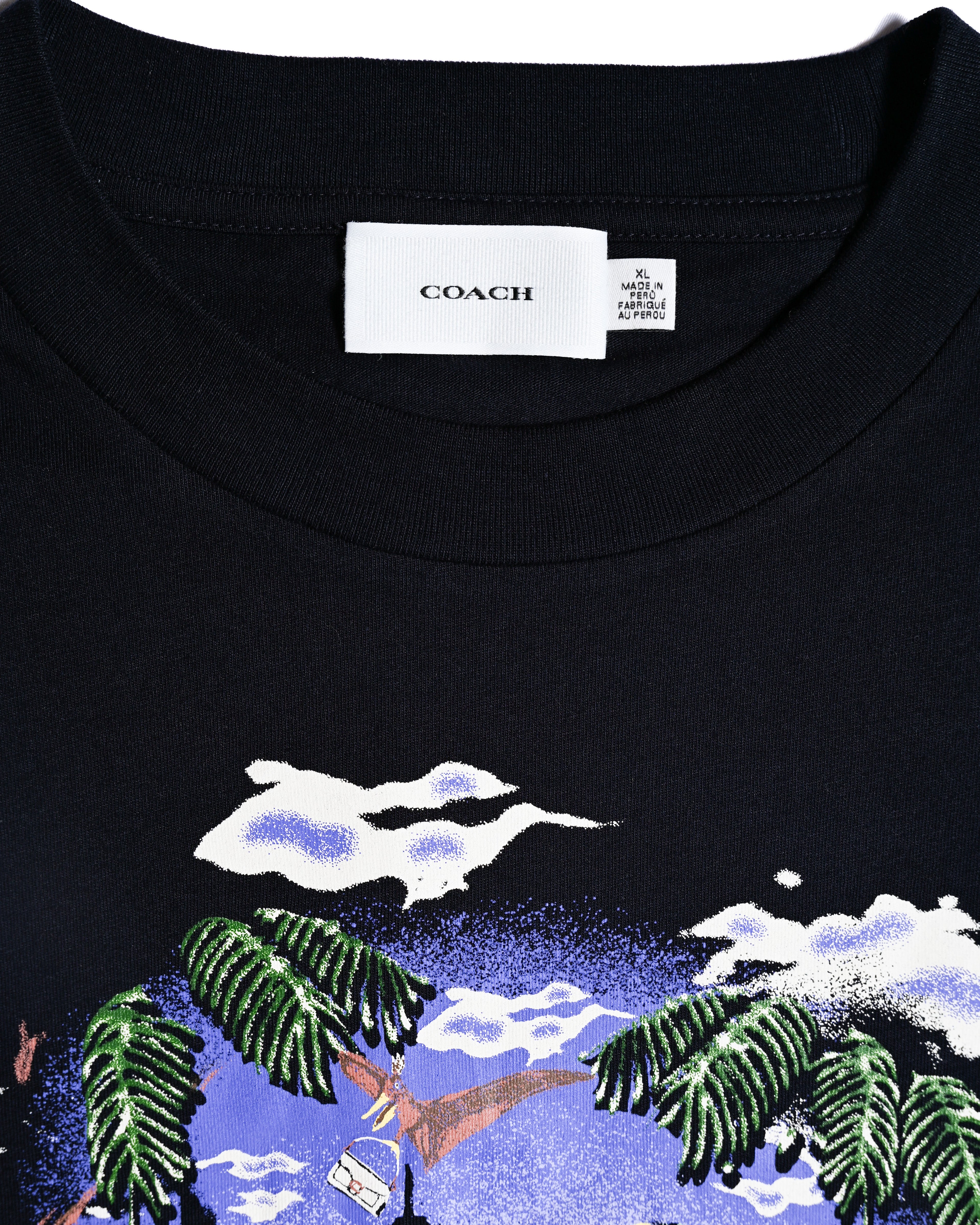 COACH/ “Rexy 10th Birthday Jungle Relaxed T-Shirt” Navy