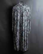 "GUCCI" Monotone floral print wrap dress