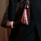 “Jean Paul Gautier” Crocodile-embossed business bag