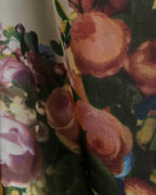 "Christian Dior" Wreath floral design silk scarf