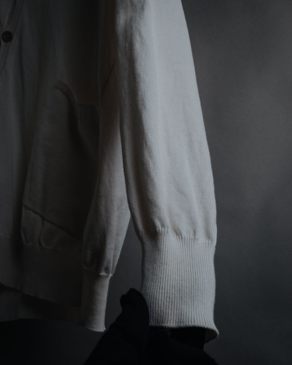 "Maison Martin Margiela" 2014 asymmetrical cotton knit cardigan