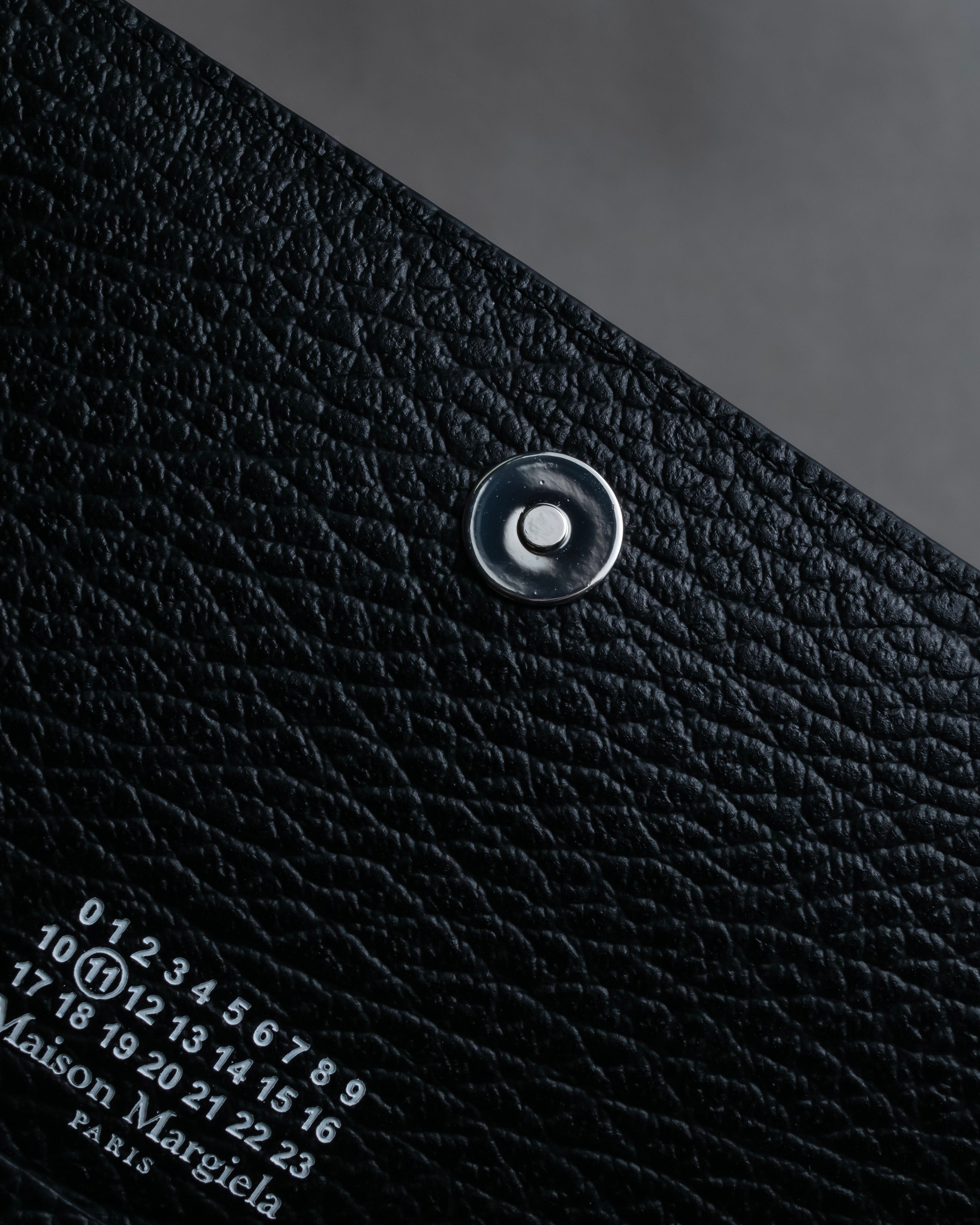 "MAISON MARGIELA" Grained leather chain wallet bag