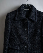 "GUCCI" Compact pattern bouclé wool jacket