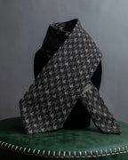 "ARMANI COLLEZIONI" Houndstooth wool necktie