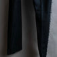 "MAISON MARGIELA" Side cross fringe design wool tapered slacks