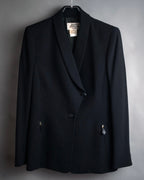 -SPECIAL- “HERMÈS” 90’s Shawl collar asimmetry jacket