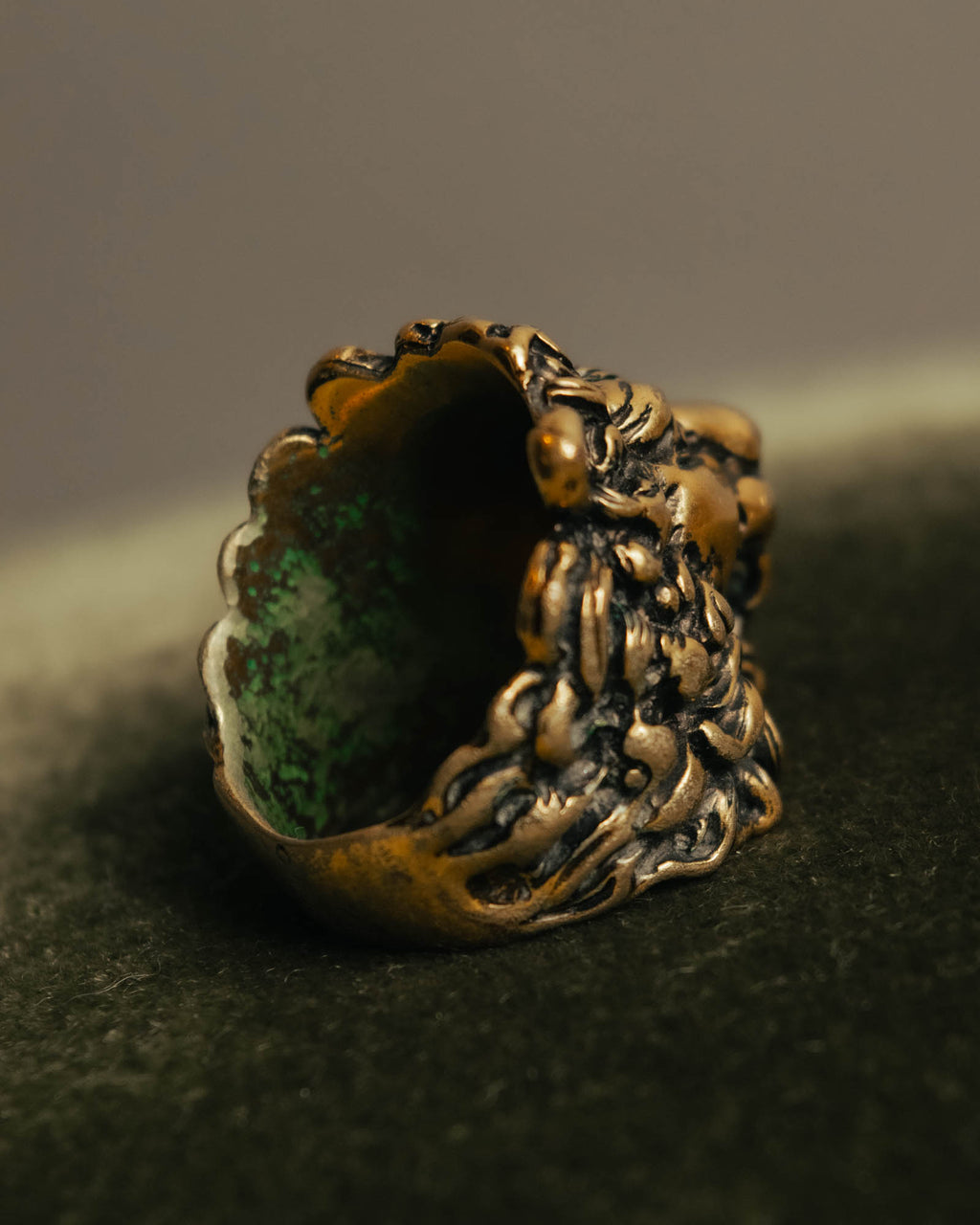 “GUCCI” 2010’s-20’s lion head sculptural ring