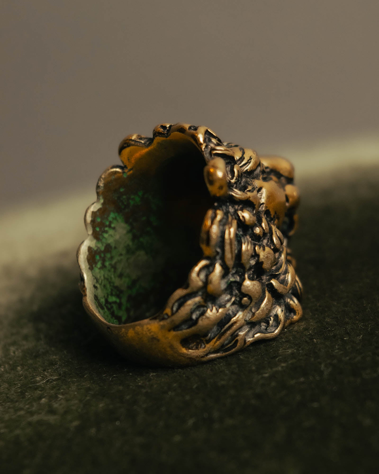 “GUCCI” 2010’s-20’s lion head sculptural ring