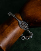 "GUCCI" Tennis racket motif silver bracelet