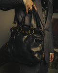 "–SPECIAL– Yves Saint Laurent" 00's-10's Soft leather 2-way handbag