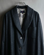 "ETRO" Shawl collar belted mid-length coat