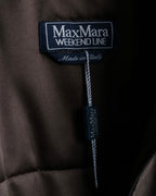 "Weekend Max Mara" Fur collar front zipper blouson