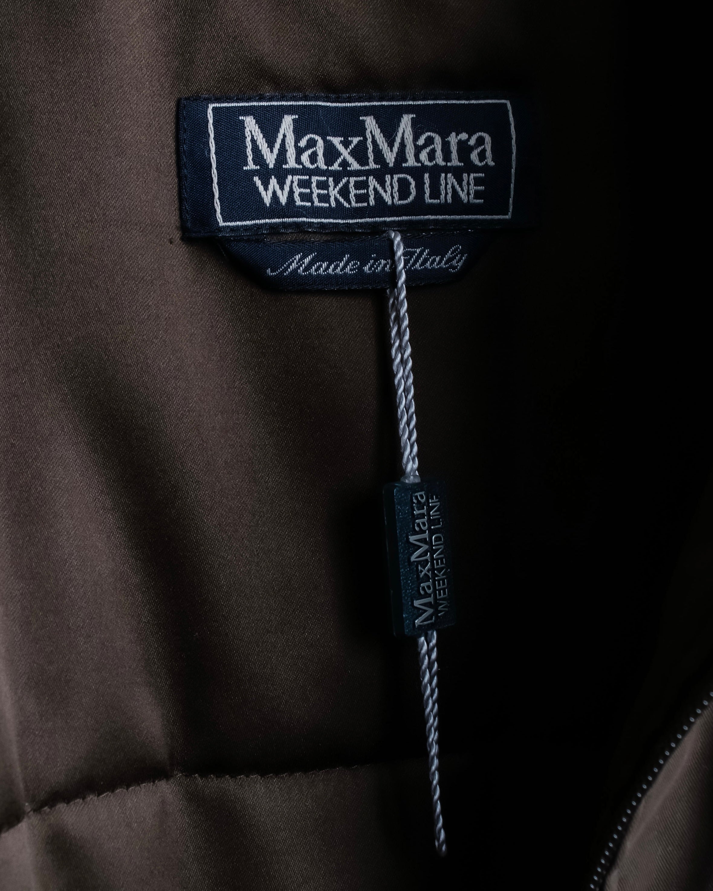 "Weekend Max Mara" Fur collar front zipper blouson