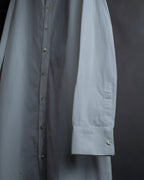 "MAISON MARGIELA" 18AW No-collar design Super long shirt