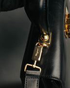 "Salvatore Ferragamo" 90's-00's Classic gancini leather top handle bag