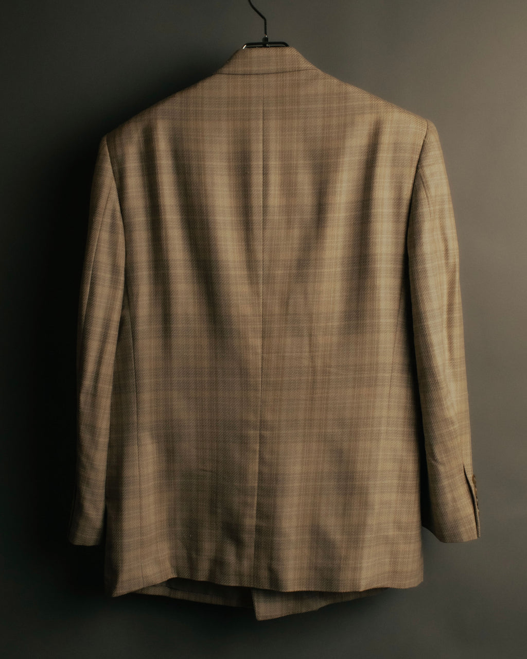 “Christian Dior MONSIEUR” 80’s-90’s Silk blend checked double breasted blazer