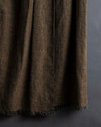 "HERMES" Gaultier period fringe design wrap skirt