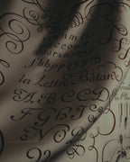 "Hermès" 90's Calligraphy print silk scarf