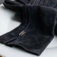 "HERMES" H motif design suede leather gloves