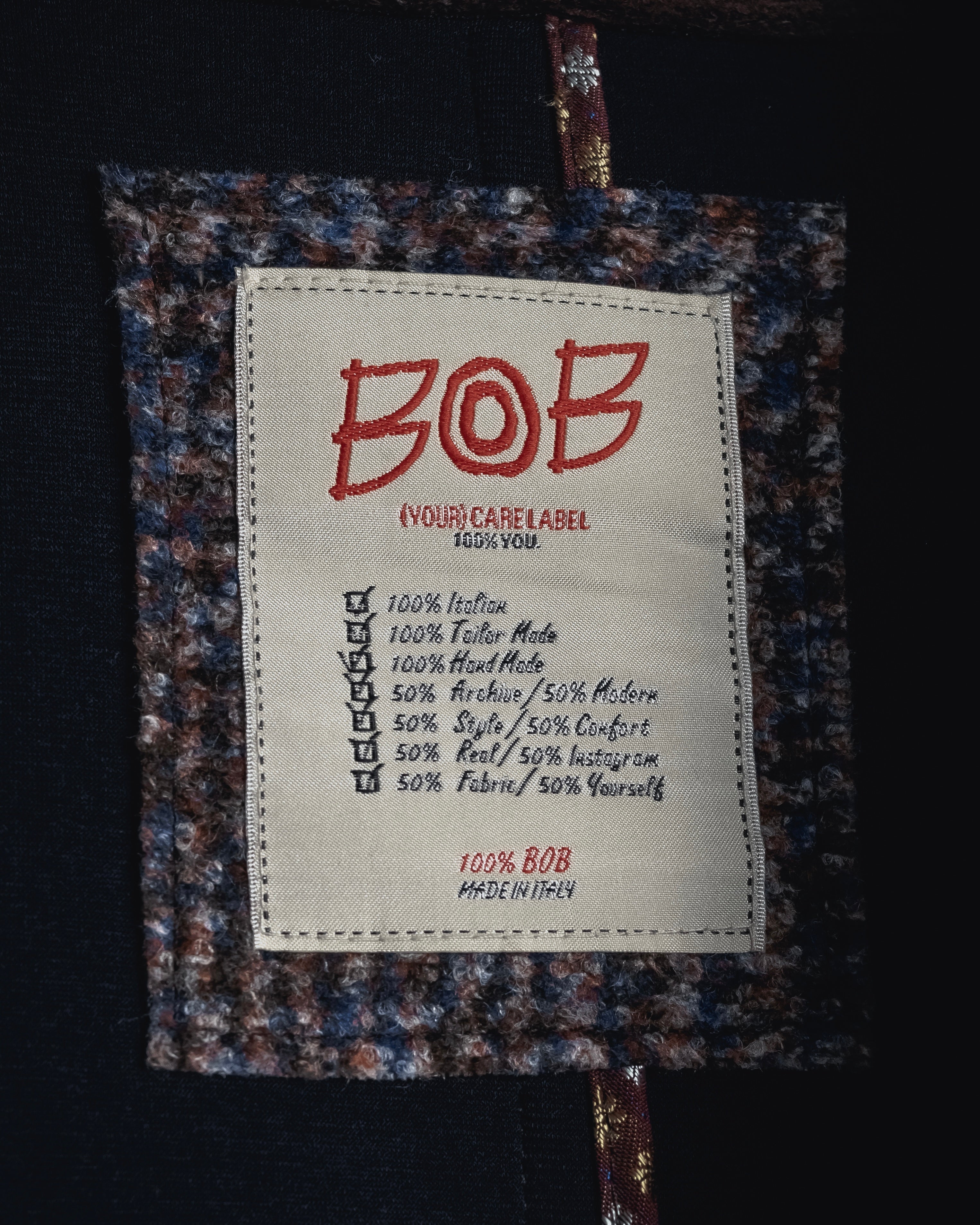 "BOB" Brushed wool single-breasted coat