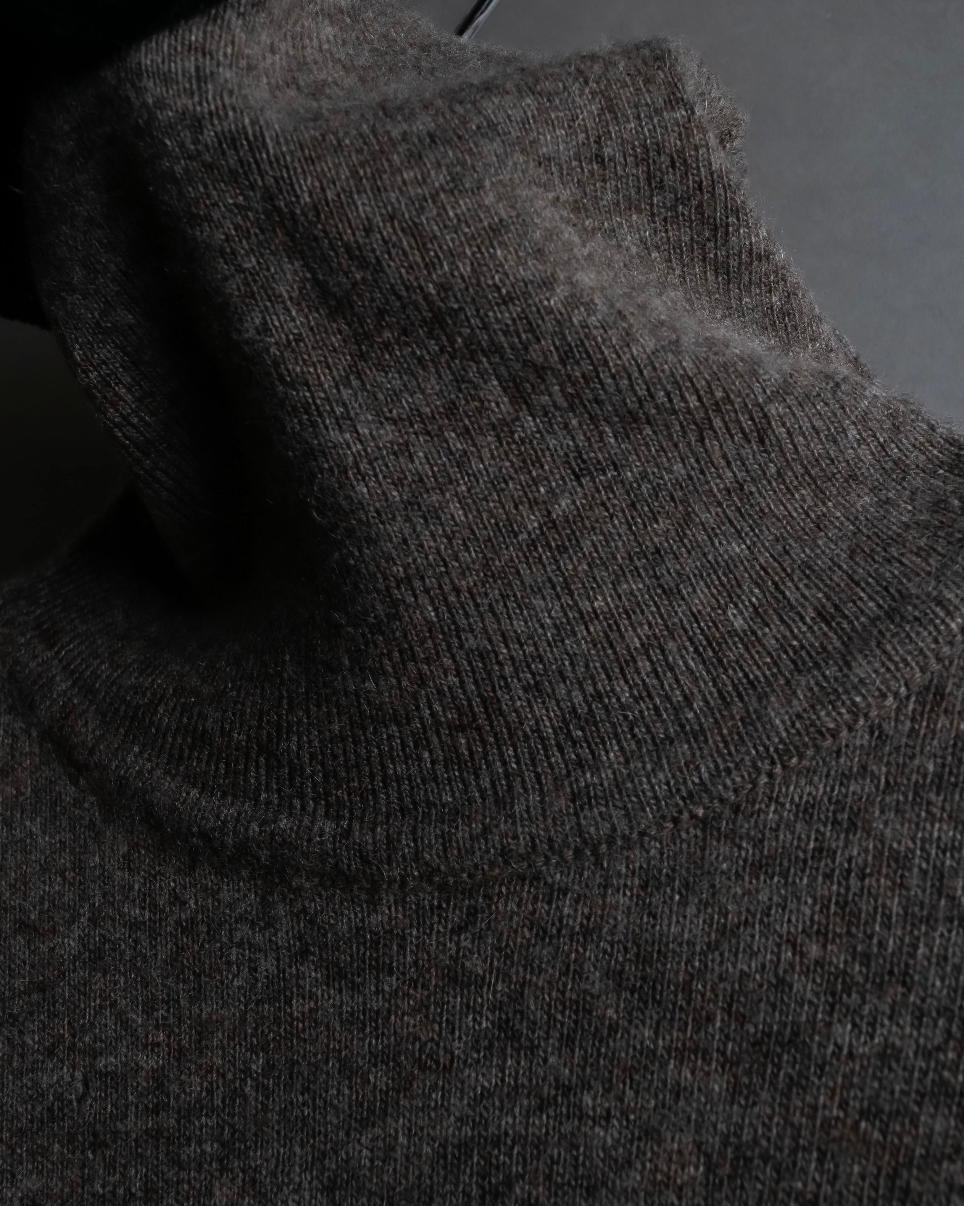 "HERMES" Margiela period cashmere high neck knit pullover