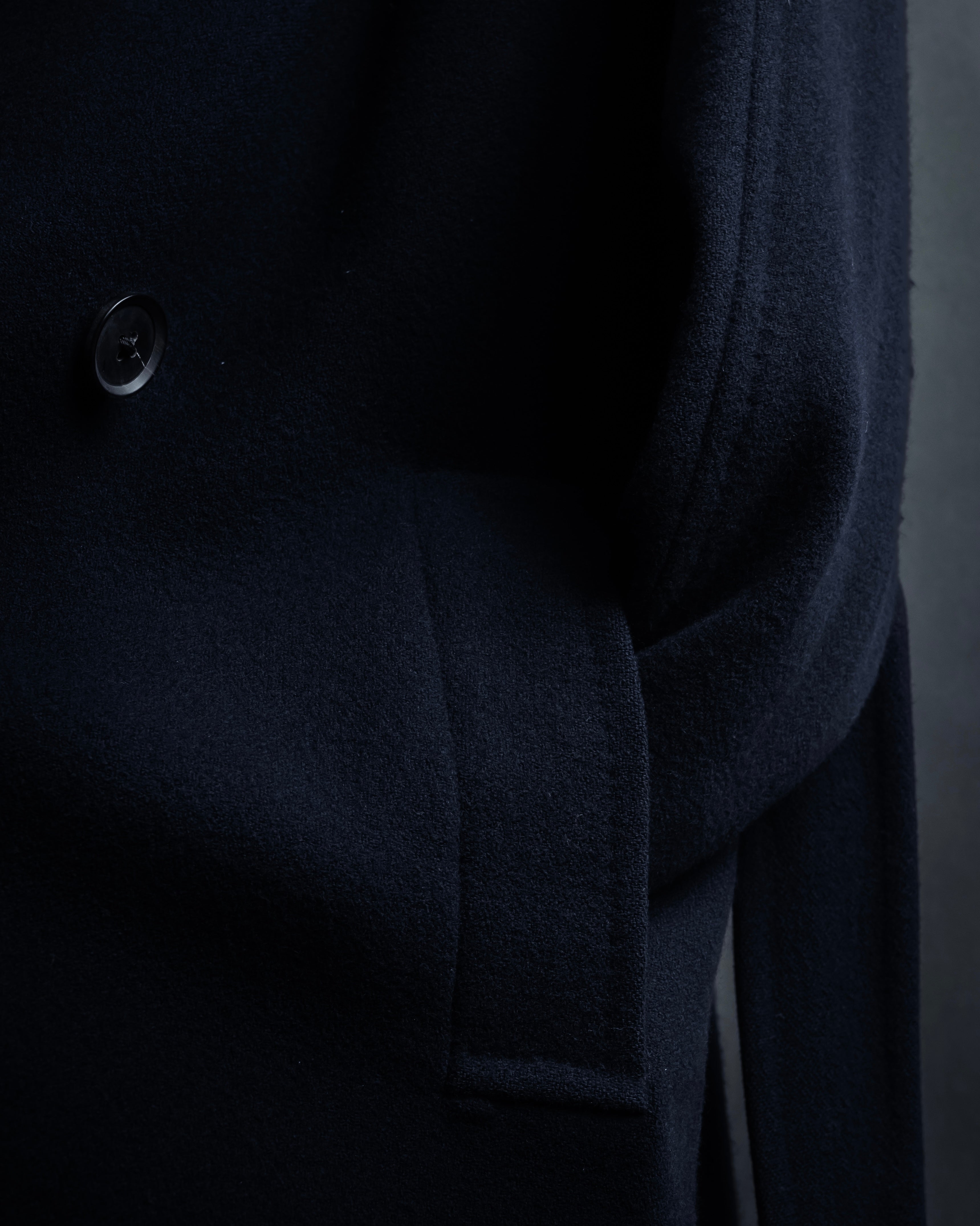 -SPECIAL- "CARUSO"
 Fur collar design belted melton coat