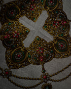 “Christian Dior” 80’s-90’s jewel motif cotton scarf