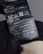 "LANVIN en Bleu" Flowers black lace layered skirt