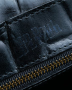 “Jean Paul Gautier” Crocodile-embossed shoulder bag