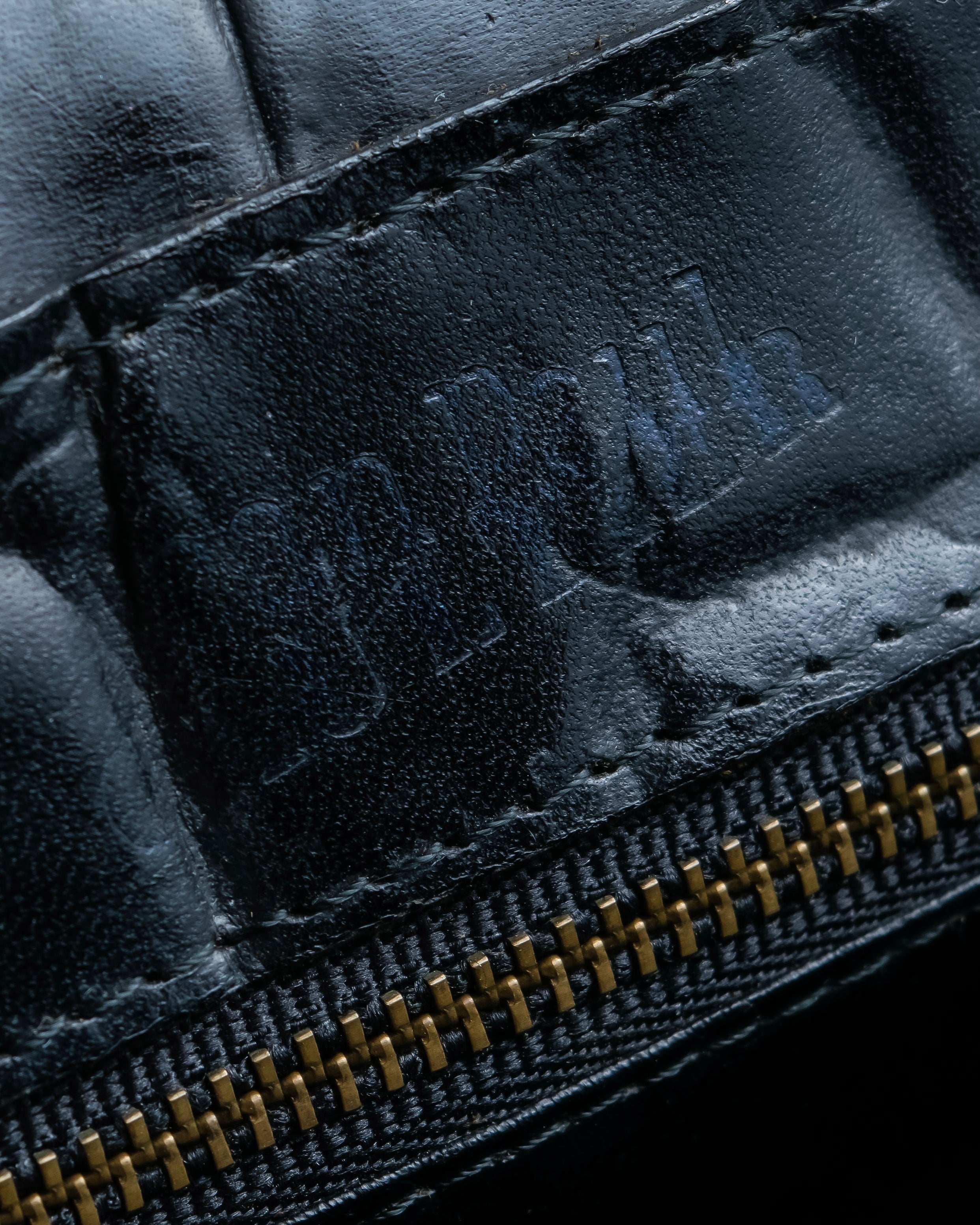 “Jean Paul Gautier” Crocodile-embossed shoulder bag
