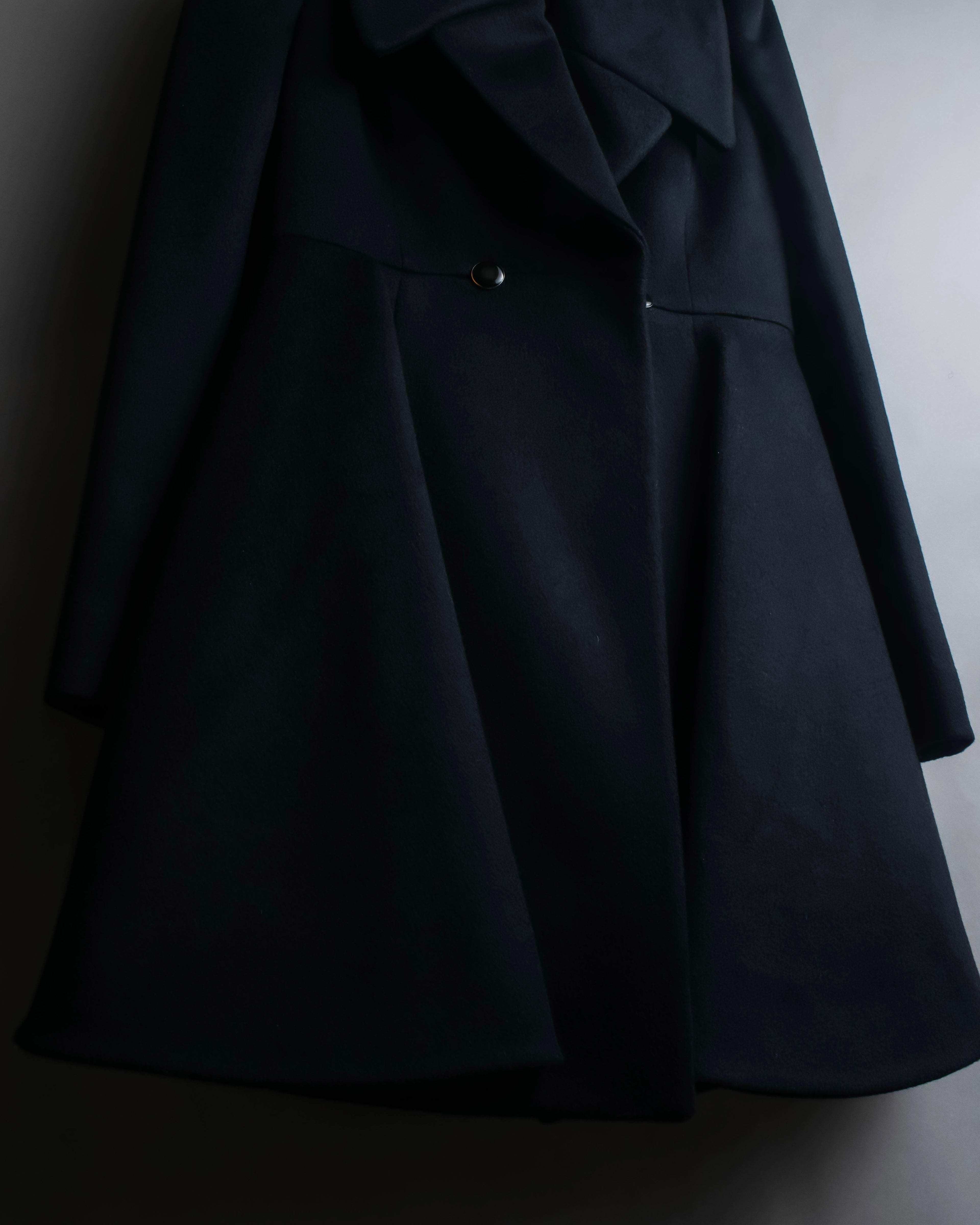 "Alexandar McQueen" Sarah Burton period large lapel double-breasted oversized mid length coat