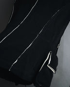 "Donna Karan" Contrast piped tailored jacket