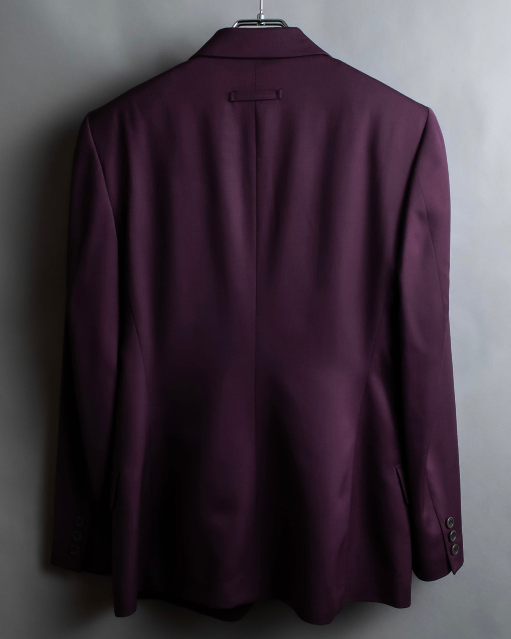 "JEAN PAUL GAULTIER FEMME"
 Beautiful purple color shaped wool tailored jacket