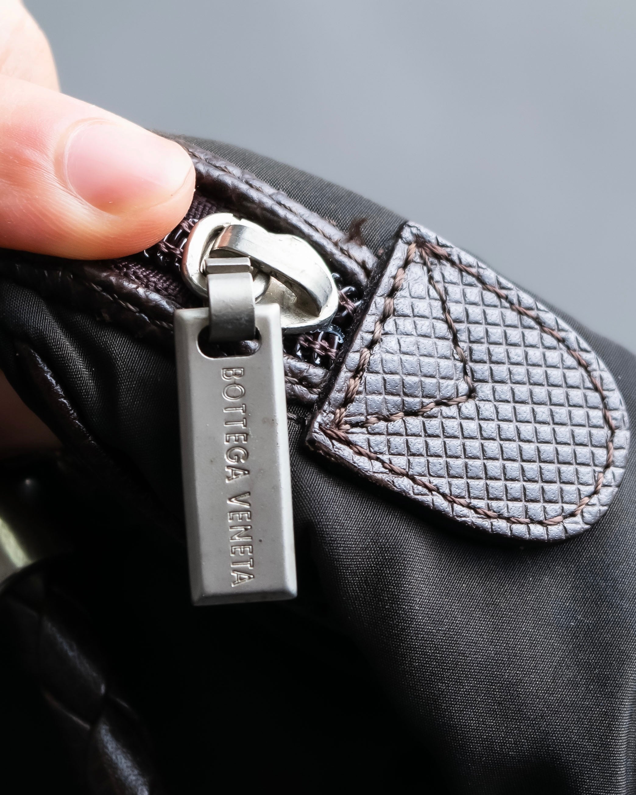 "BOTTEGA VENETA" 2way logo plate nylon bag