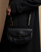 "Chloe" Georgia double flap design leather bag