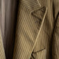 "Vintage brushed peak lapel 1 button tailored jacket"