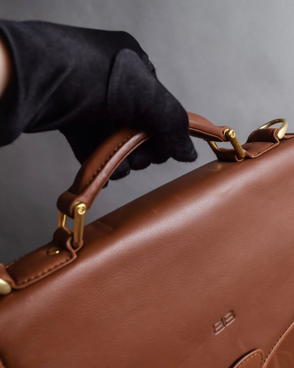 "BALENCIAGA" Water repellent flap square leather bag