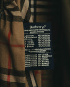 “Burberrys” 80’s Heritage check long trench coat