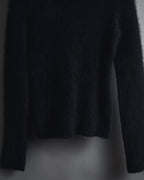 "I WISH" Angora-blend fuzzy turtleneck knit
