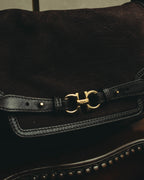 "Salvatore Ferragamo" 00's-10's Gancini leather shoulder bag