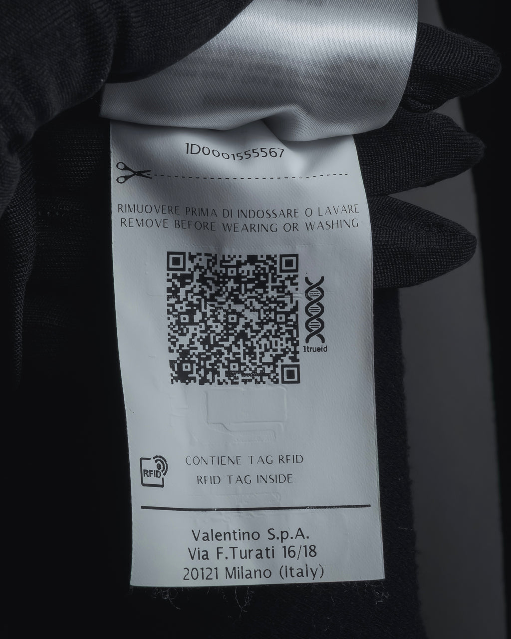 "RED VALENTINO" Lace bib knit tunic dress