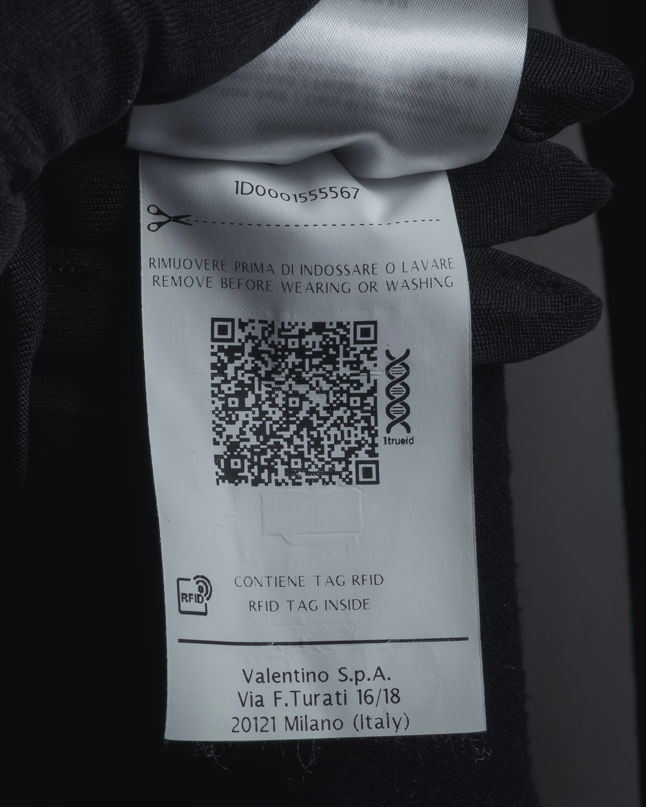 "RED VALENTINO" Lace bib knit tunic dress