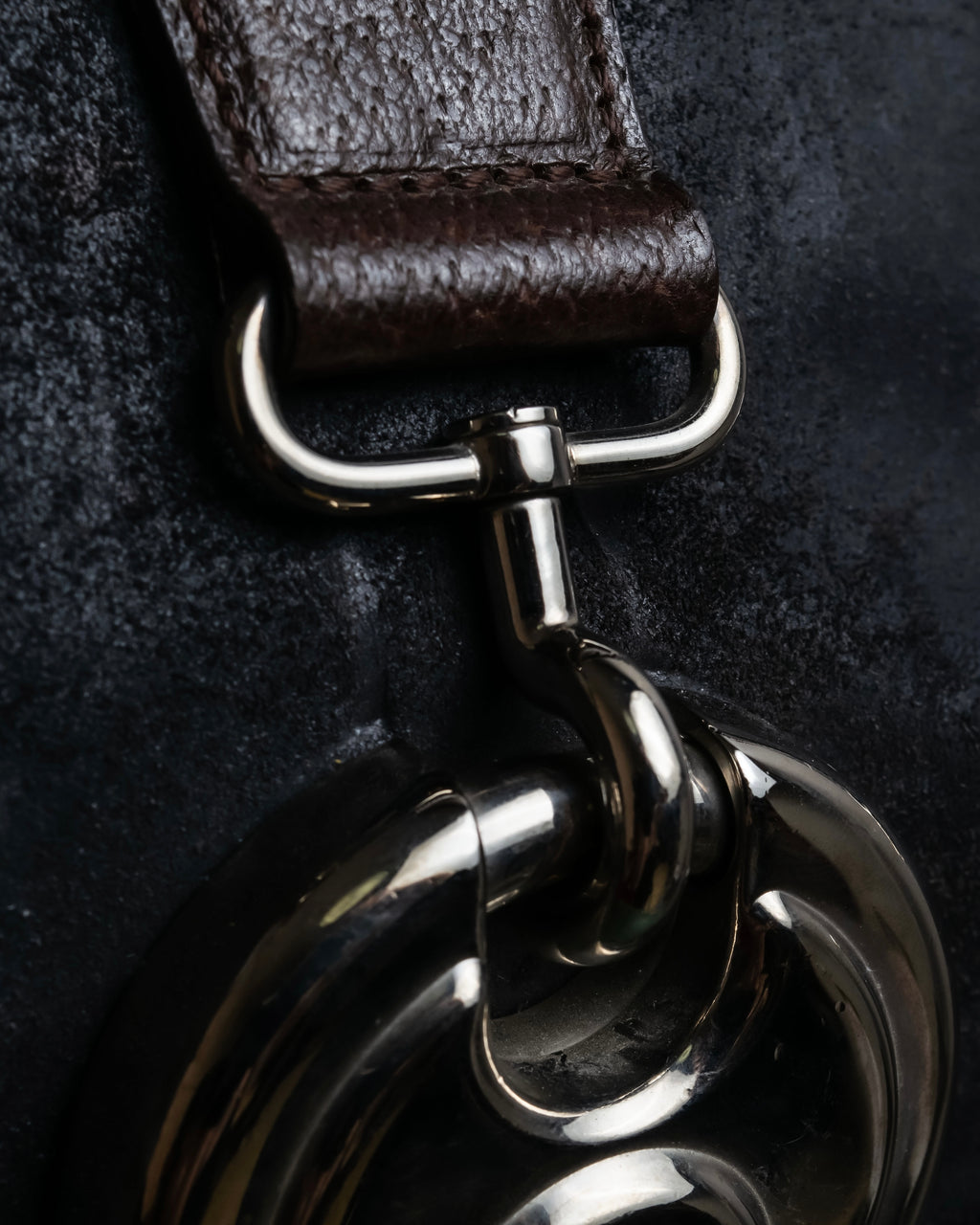 "BALENCIAGA" Circle lock design leather doctor bag