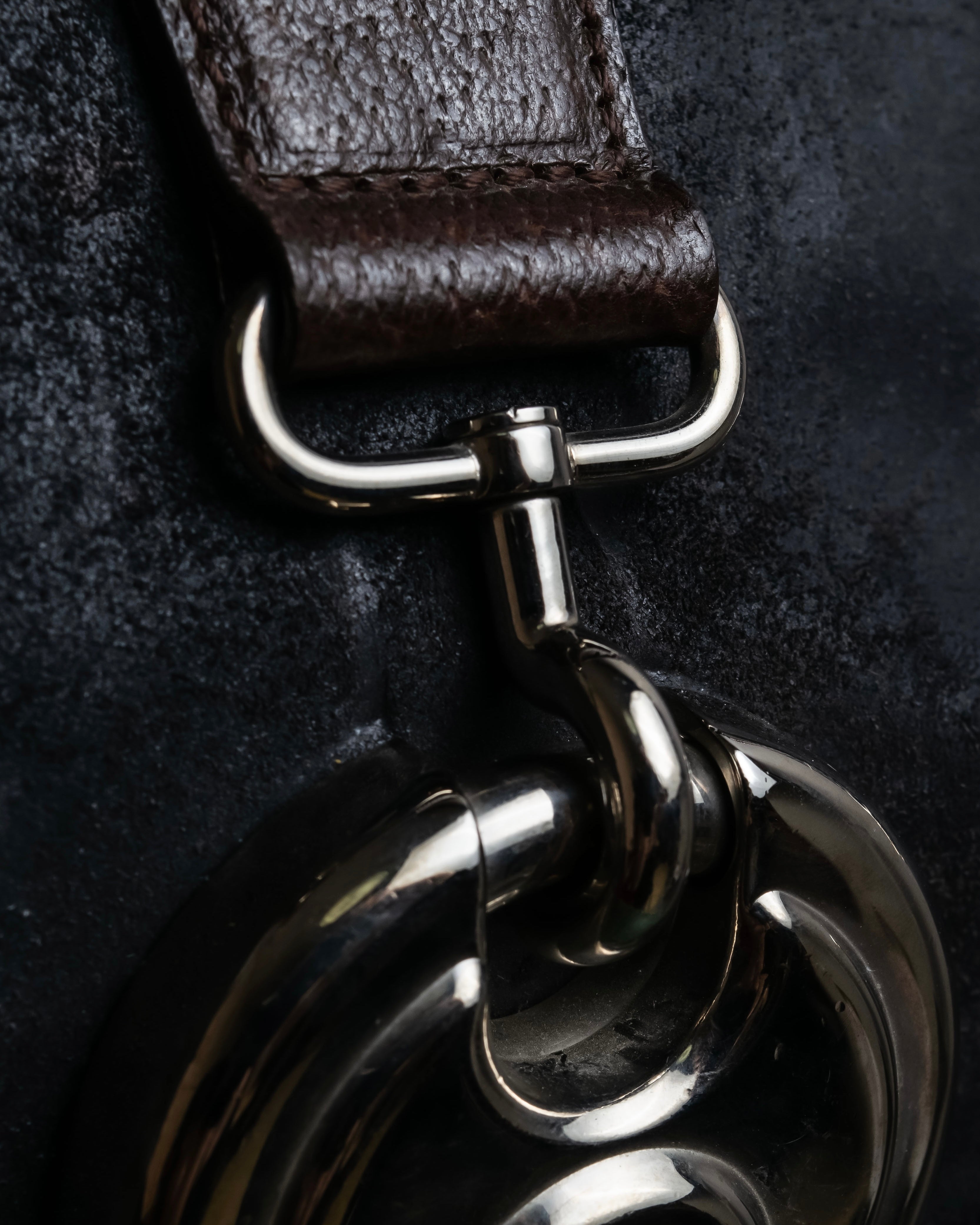 "BALENCIAGA" Circle lock design leather doctor bag