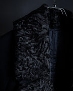 -SPECIAL- "CARUSO"
 Fur collar design belted melton coat