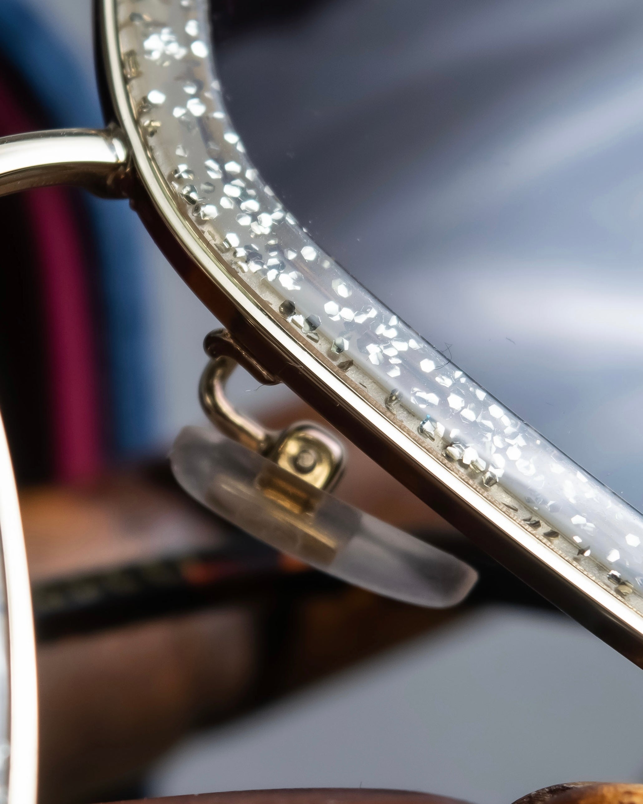 "GUCCI" Glitter design octagonal frame sunglasses