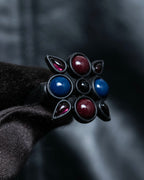 "LOUIS VUITTON"　Geometric color stone ring