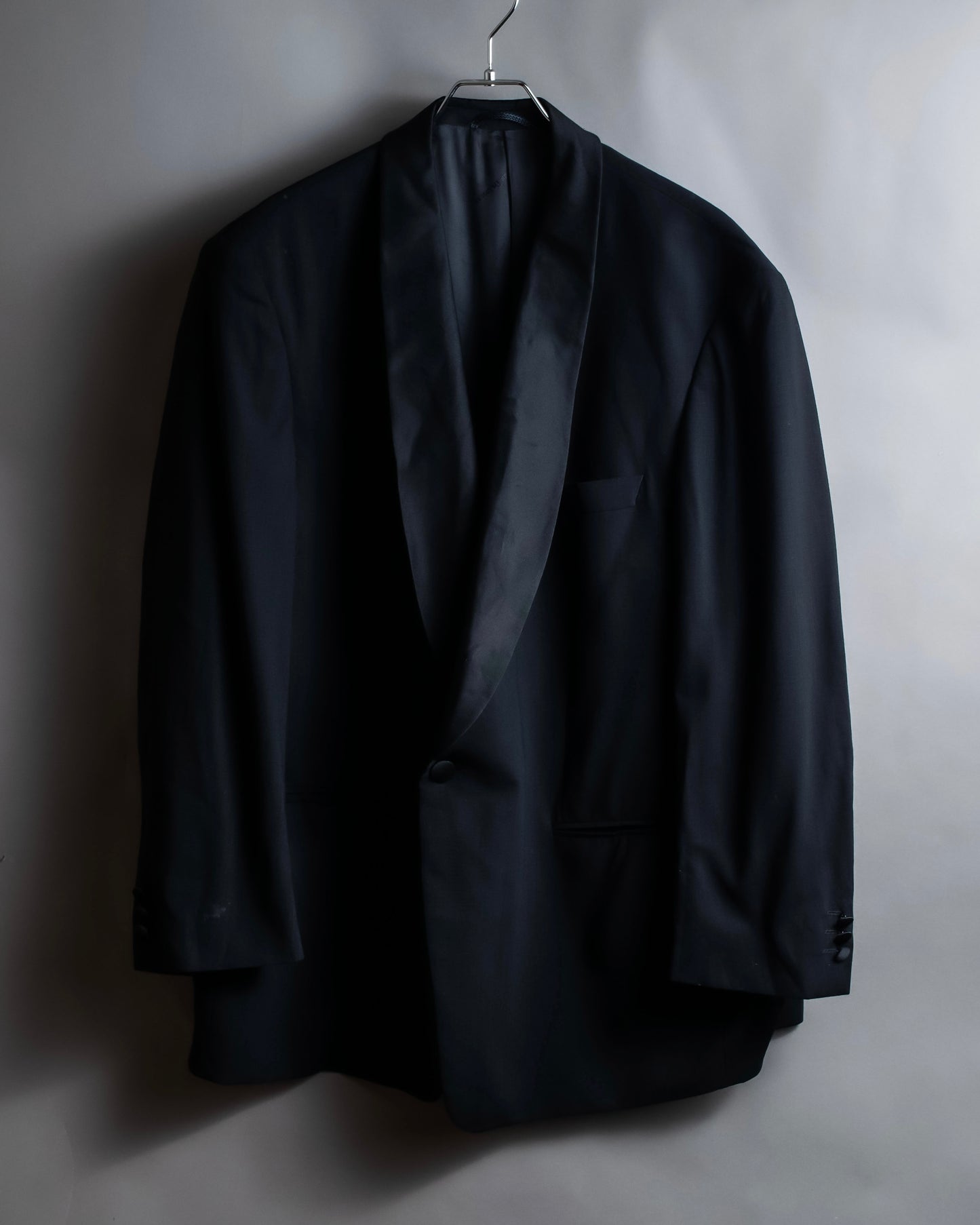 "EDUARD DRESSLER" Shawl collar glossy tuxedo jacket