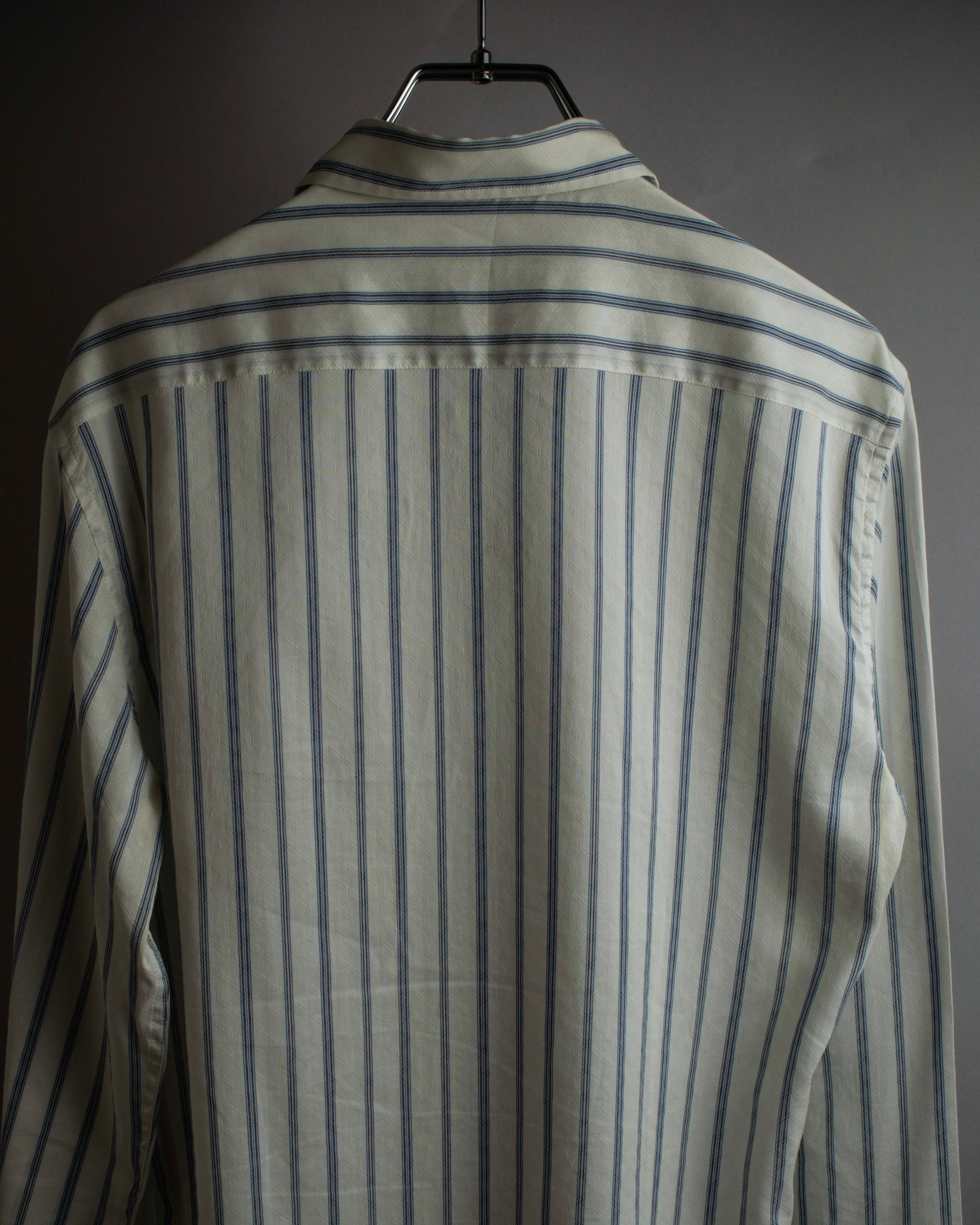 "GUCCI" Diamond jacquard striped shirt