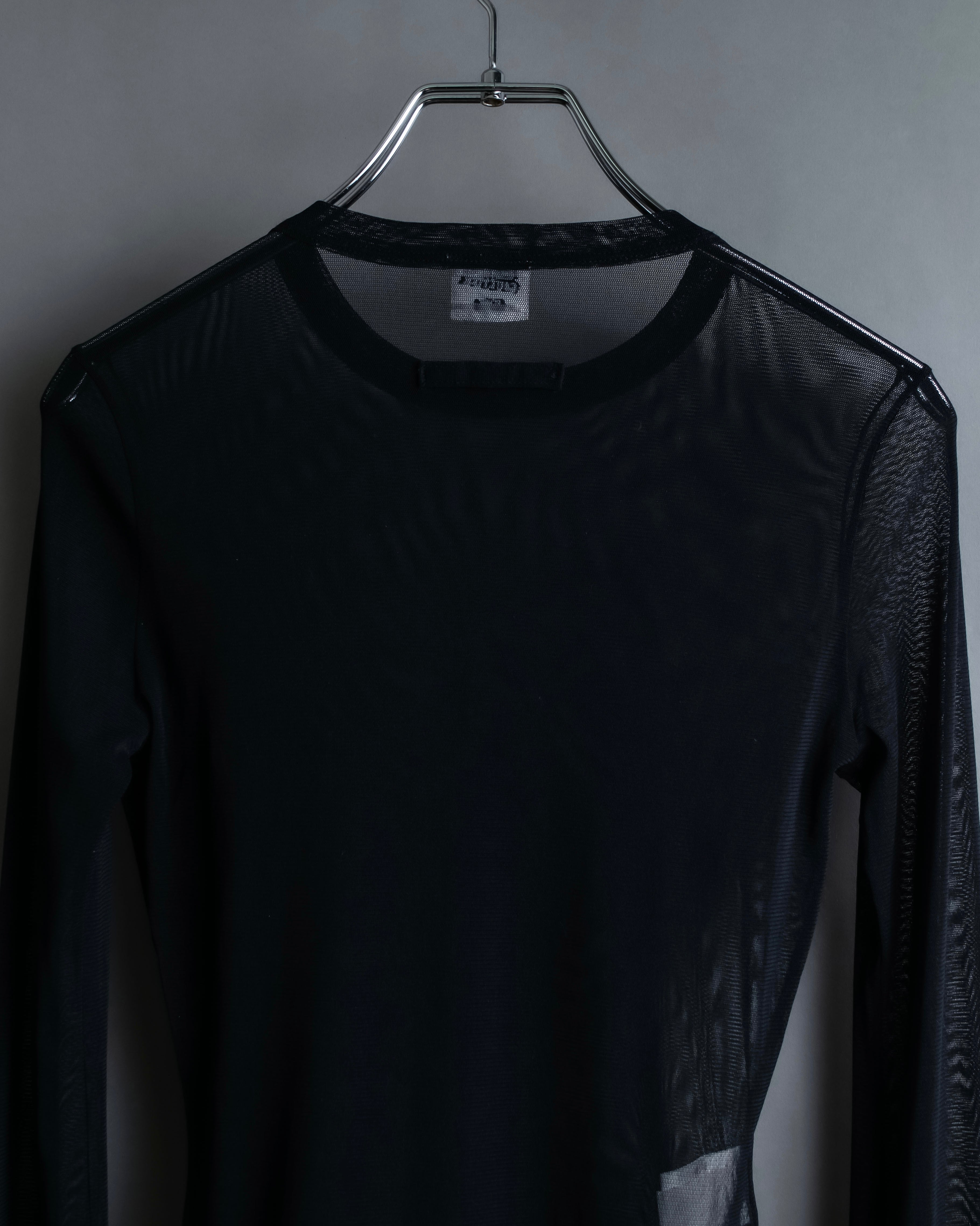 “Jean Paul Gautier” Fringe detailed  asymmetry shear top